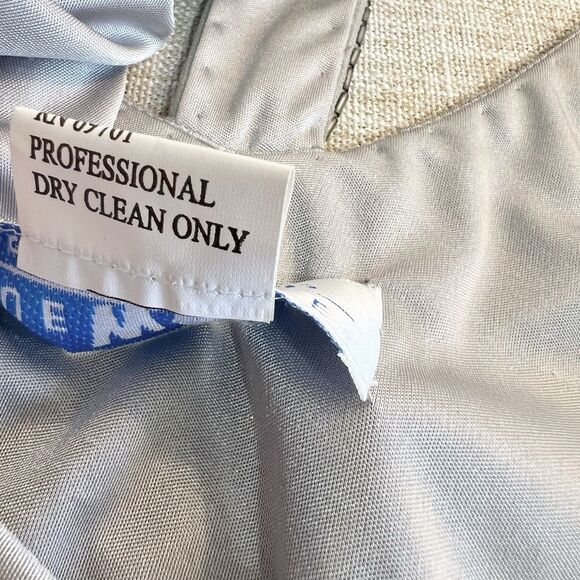 Sue Wong Silk Beaded Flapper Cocktail Dress Gray Lavender NWT Women’s 8 NEW - Picture 15 of 15